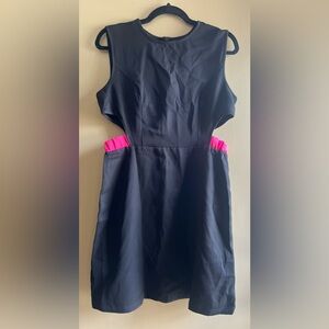 Black and Pink Mini Dress